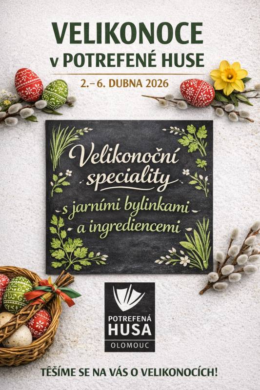 Velikonoce letos neřeš doma… přijď si je užít na talíř!